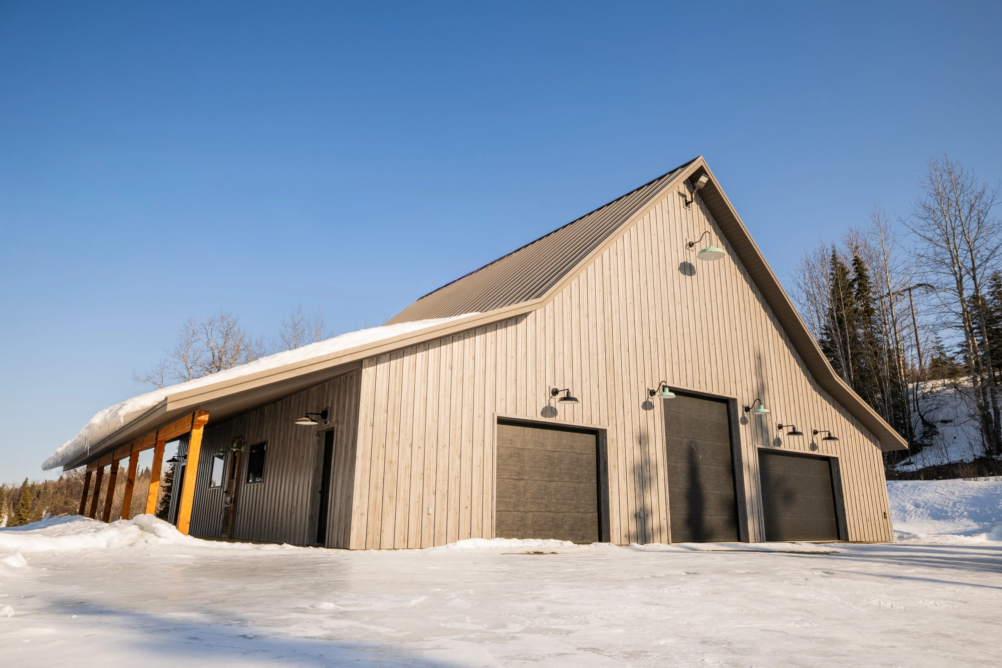 Sterling Timber Workshop — Custom Blackened Steel Hardware & Cedar Barn Doors