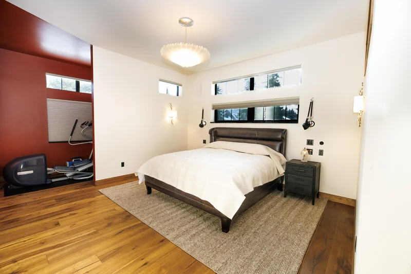 Kasilof Waterfront Remodel — Master Bedroom Suite with Handcrafted Nightstands