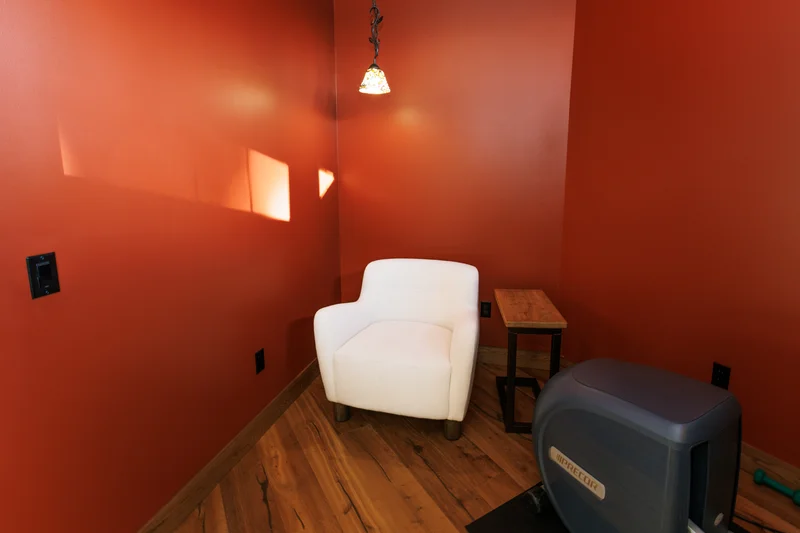 Kasilof Waterfront Remodel — Primary Suite Private Fitness & Wellness Nook