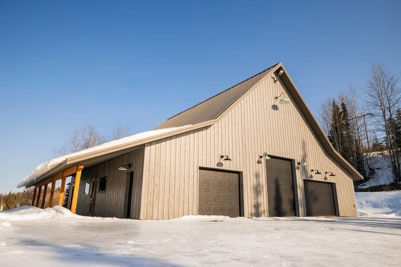 Sterling Timber Workshop — Custom Blackened Steel Hardware & Cedar Barn Doors