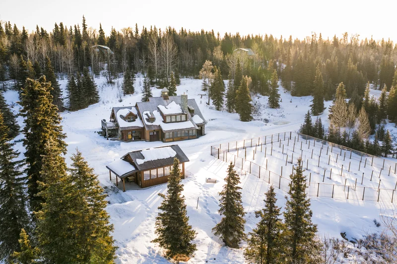 Kasilof Waterfront Remodel — Kenai Lakefront Shoreline Aerial