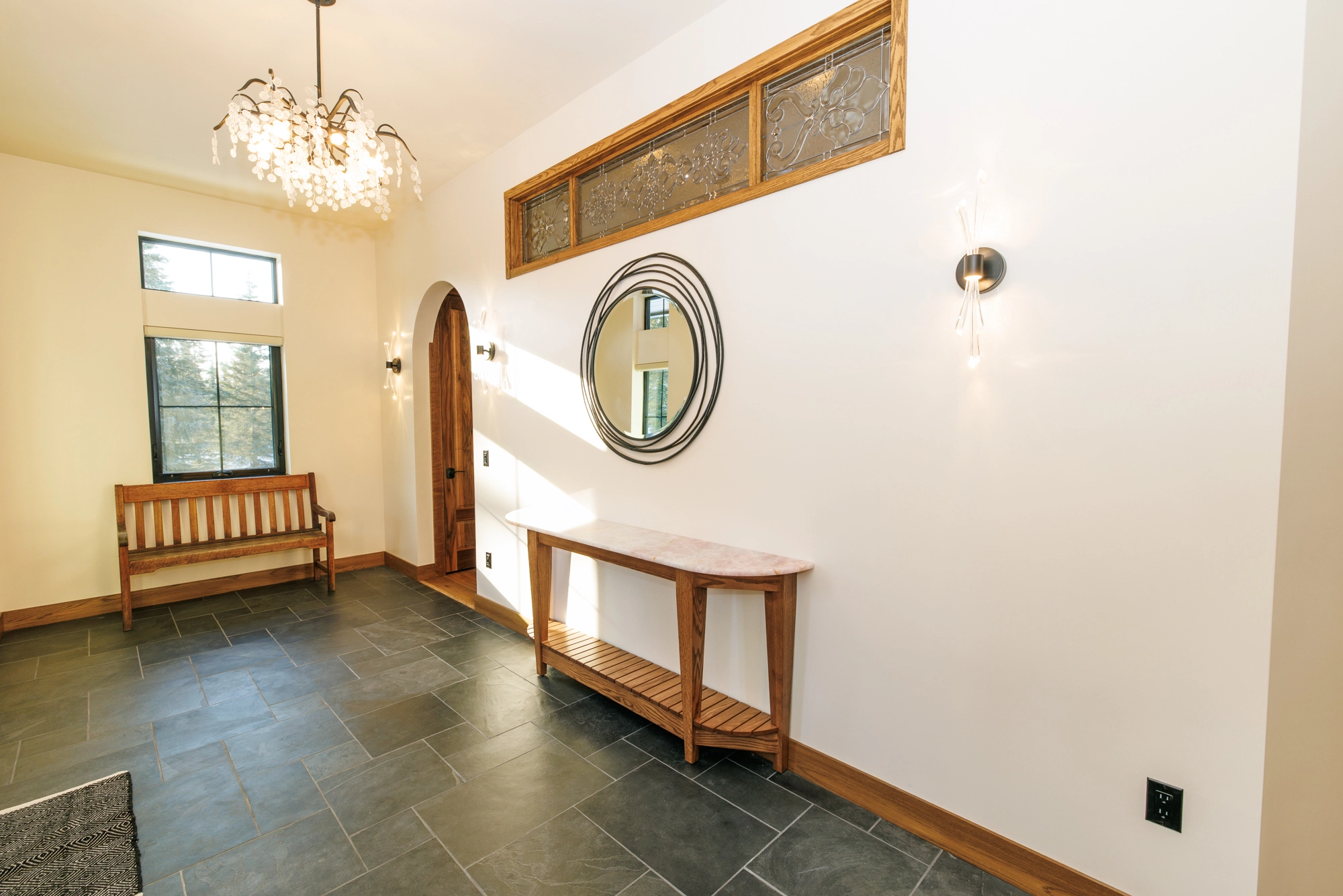 The Kenai River Custom Timber Estate — Wooden table decor
