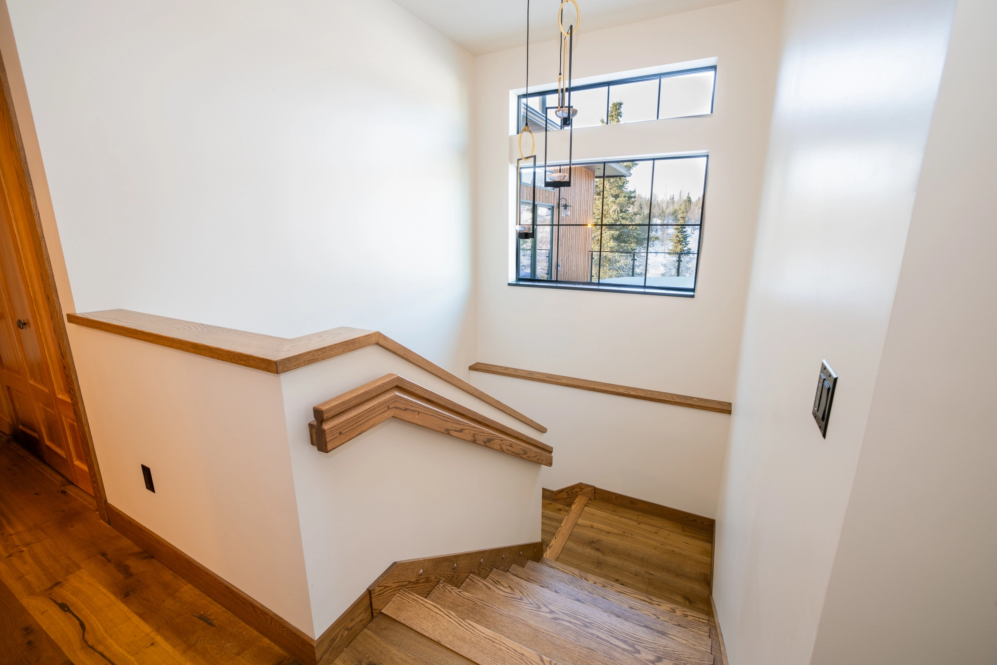 Kenai Peninsula Energy-Efficient Custom Residence — Window balcony details